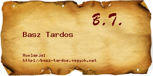 Basz Tardos névjegykártya